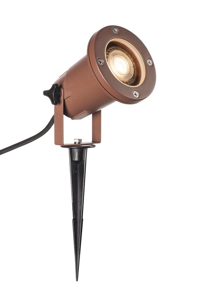 [SLV-1001964] BIG NAUTILUS QPAR51, outdoor grondpinarmatuur, roestkleurig, IP65, max. 11W