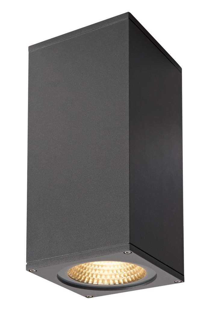 BIG THEO WALL, outdoor wandarmatuur, tweevlammig, LED, 3000K, flood up/down, antraciet, B/H/T 13/27,