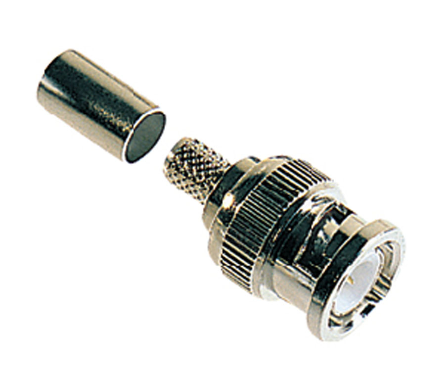 [ELI-34255] BNC mannelijke connector voor RG-59 kabel 75 ohms - 10 stuks
