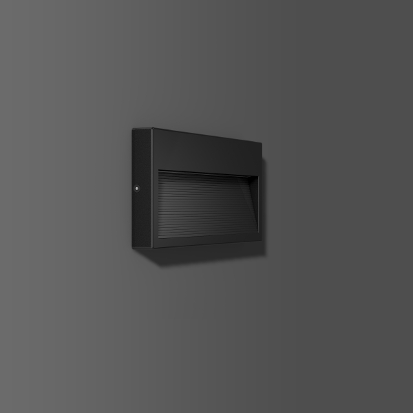 BRICK duo, 10 W, 180 lm, 830, antraciet, on/off Wandarmaturen, L 240 B 120 H 24, Helder glas