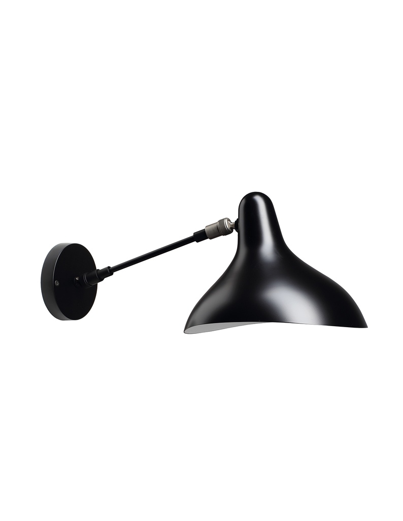 BS5 SW BL SAT - Black wall lamp, switch