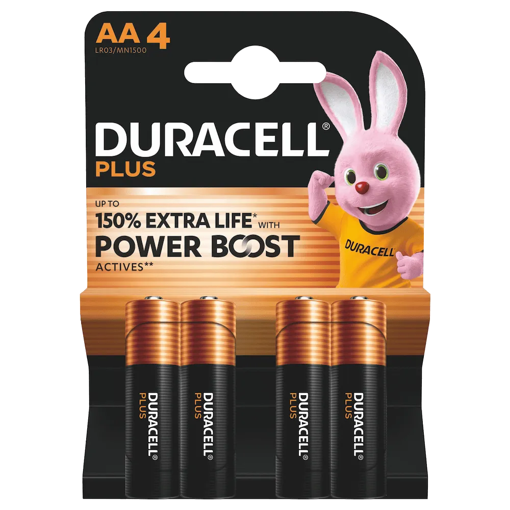 [BAT-MN1500] Duracell Alkaline Mainline Bst AA X4