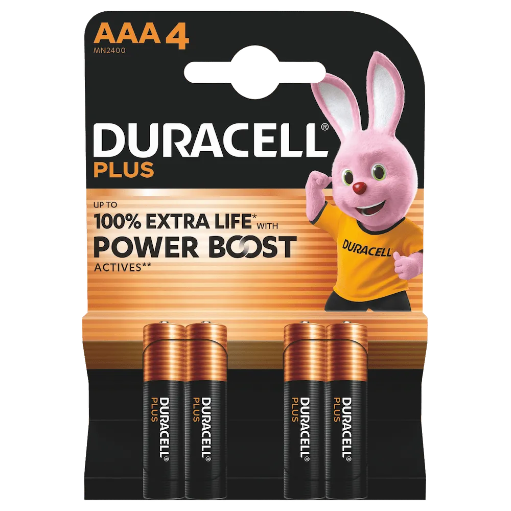 [BAT-MN2400] Duracell Alkaline Mainline Bst AAA X4