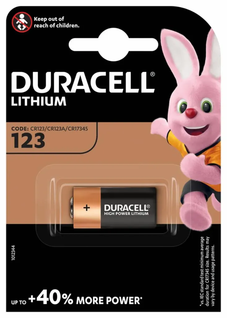 [BAT-DL123] Batterij Ultra Lithium - 3V - 123 / DL123A / EL123A / CR123A / CR17345
