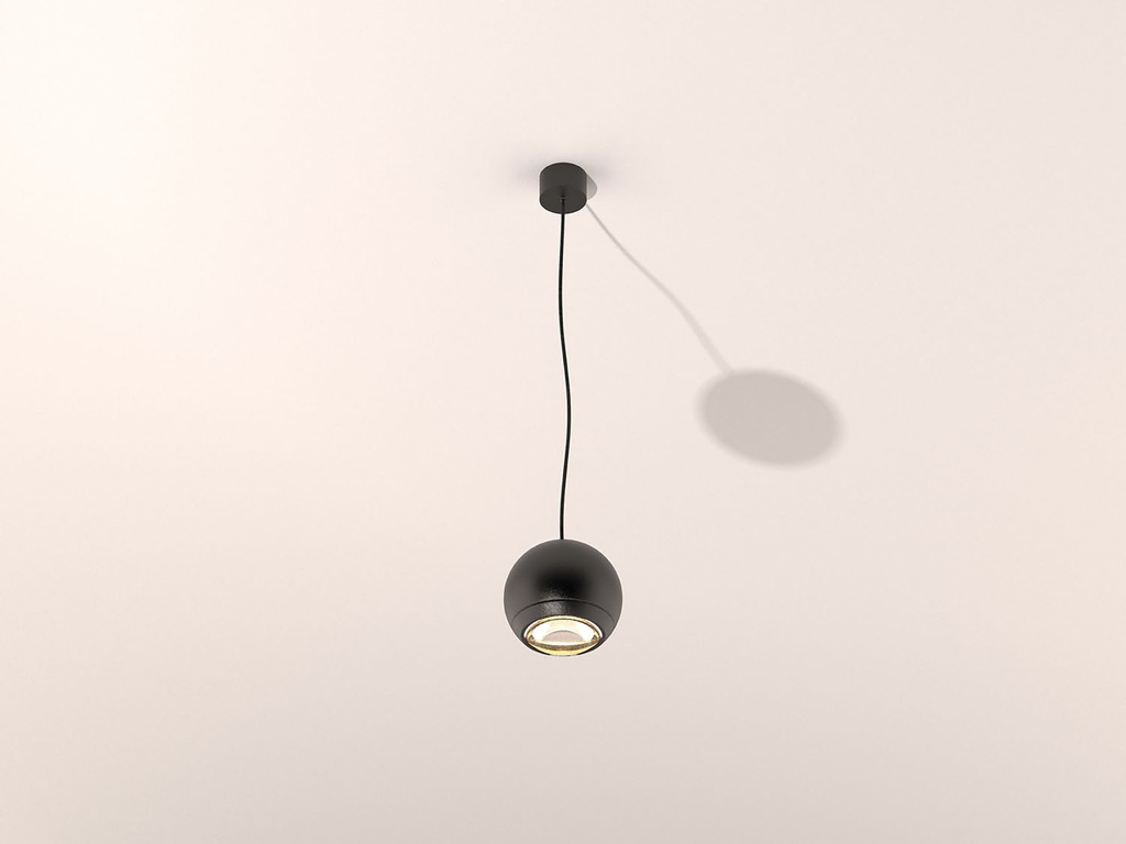 Berrier Suspension 230V 2700K Mains Dimmable Textured Black