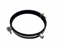 Beugel Ø160mm met rubber