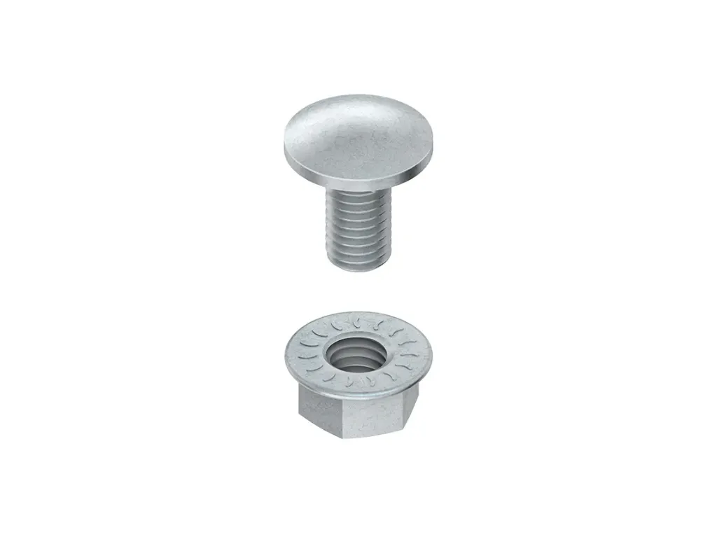 [KHN-FLM 6x12 F] Bout en moer, M6*12mm, hot-dip