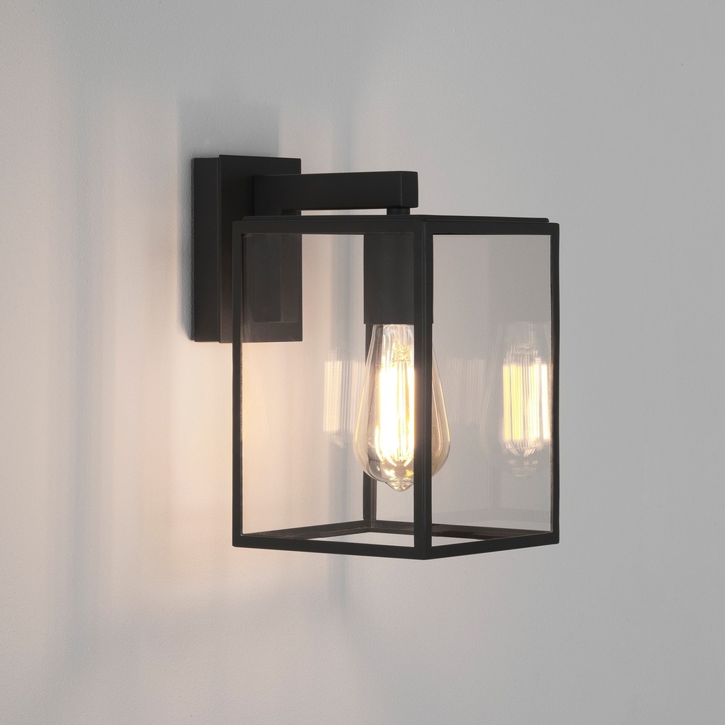 [AST-1354003] Box Lantern 270 Textured Black