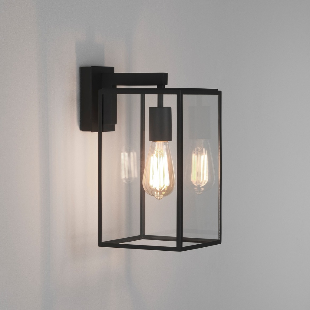 [AST-1354004] Box Lantern 350 Textured Black