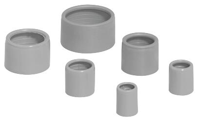 [HLI-134512] Buisingangen, slagvast Ø 16 mm - donkergrijs  RAL 7037