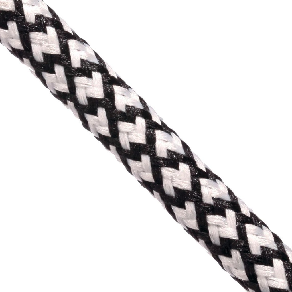CABLE kabel - textielkabel 3x0,75 /m black/white pattern