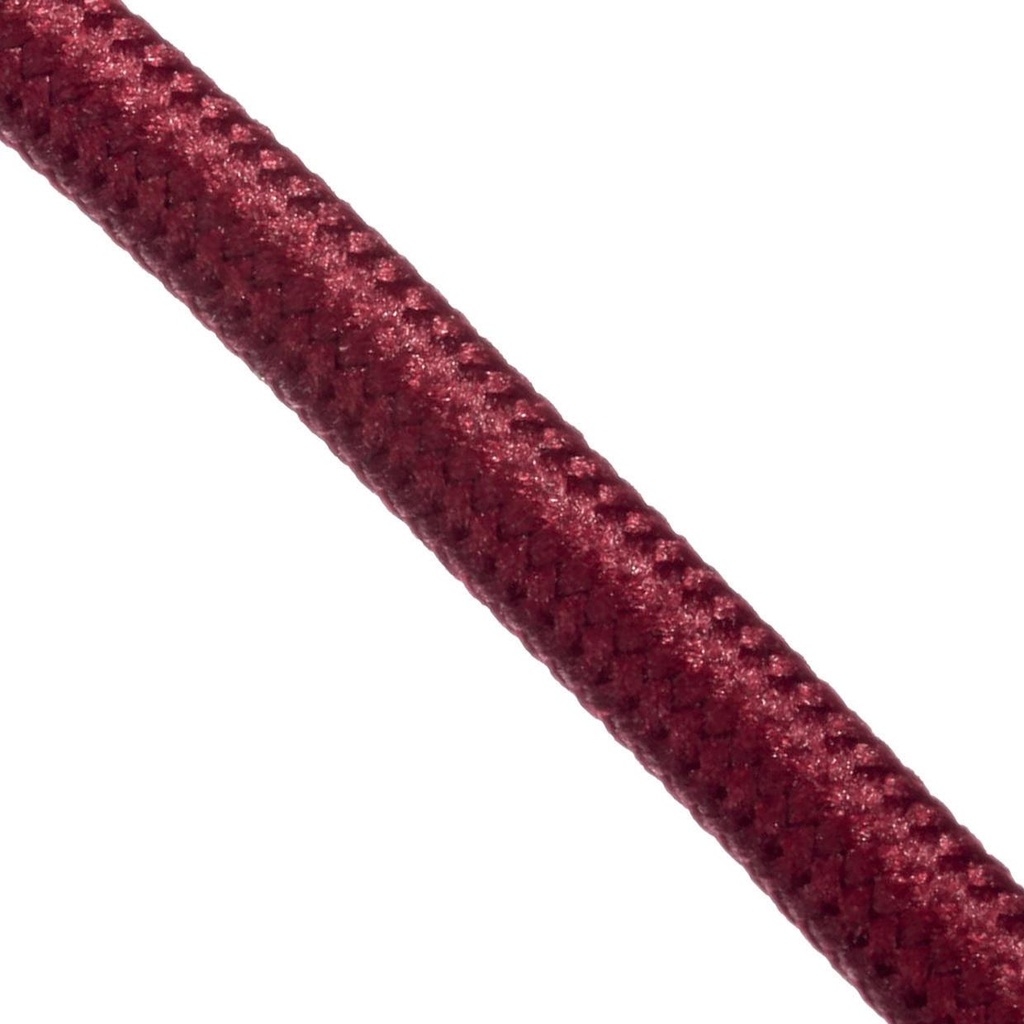 CABLE kabel - textielkabel 3x0,75 /m bordeaux