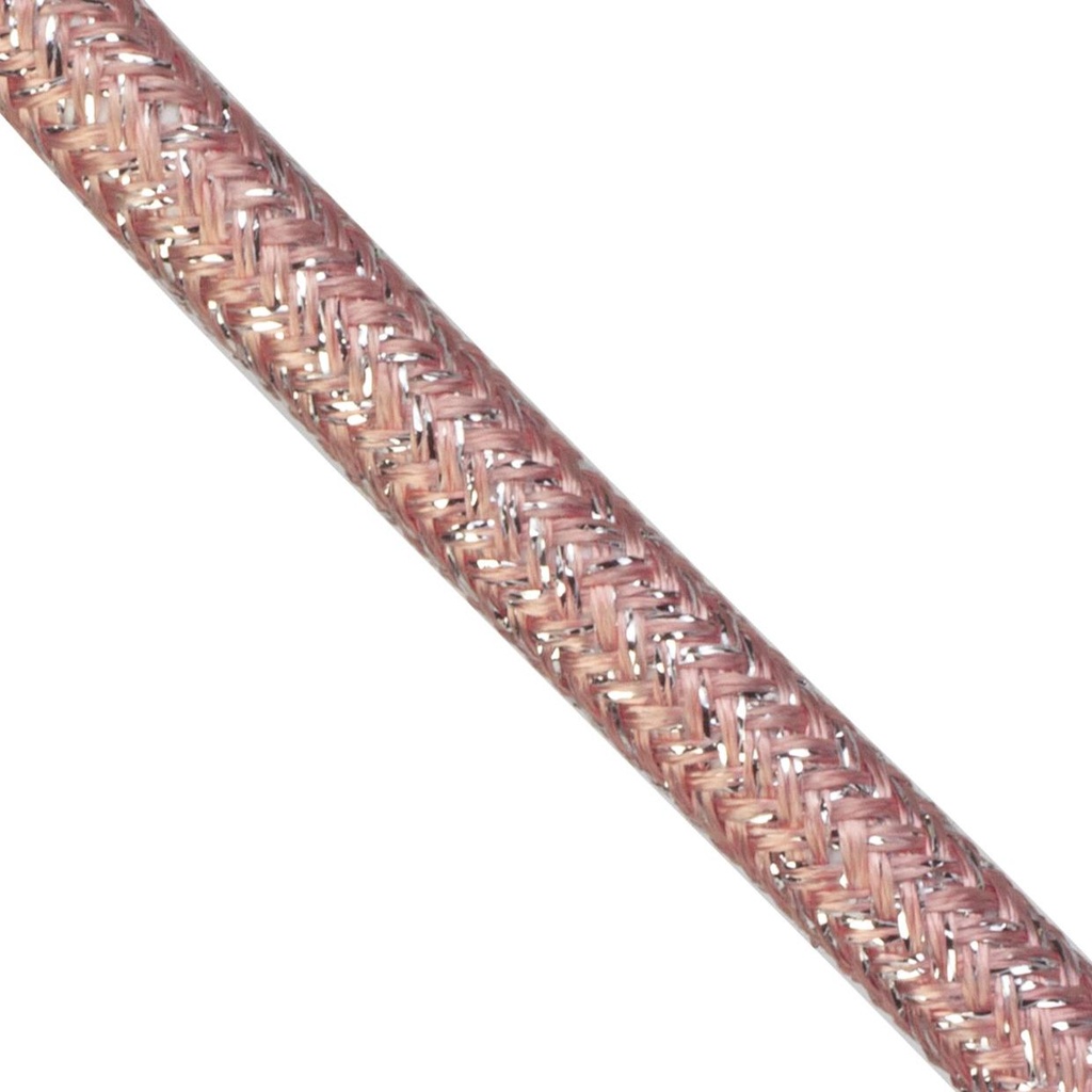 CABLE kabel - textielkabel 3x0,75 /m glitter roze