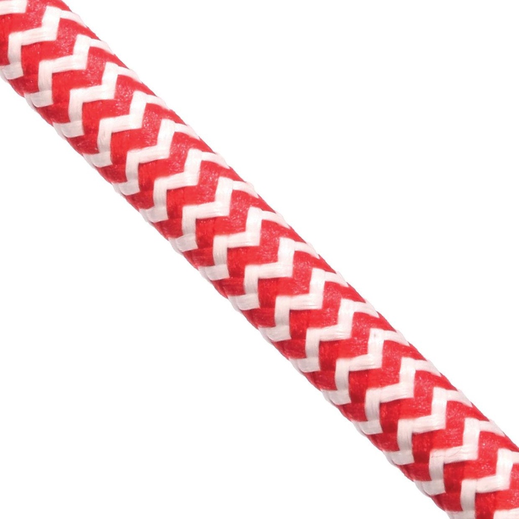 CABLE kabel - textielkabel 3x0,75 /m red/white zigzag