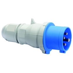 CEE FASENWENDER 32A 3P+T 230V IP44 vernikkelde contacten