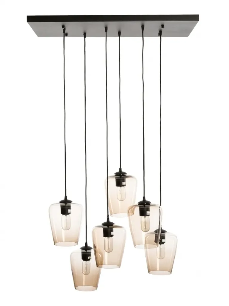 [MCD-4080-PL6-RECT-NE] CEILING LAMP 4080-PL6 RECTANGLE BLACK 80 X 40CM 6*