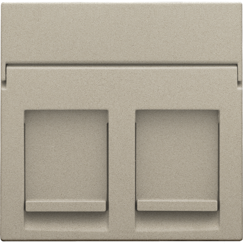 [NIK-157-65200] CENTRAALPLAAT DATA 2X RJ