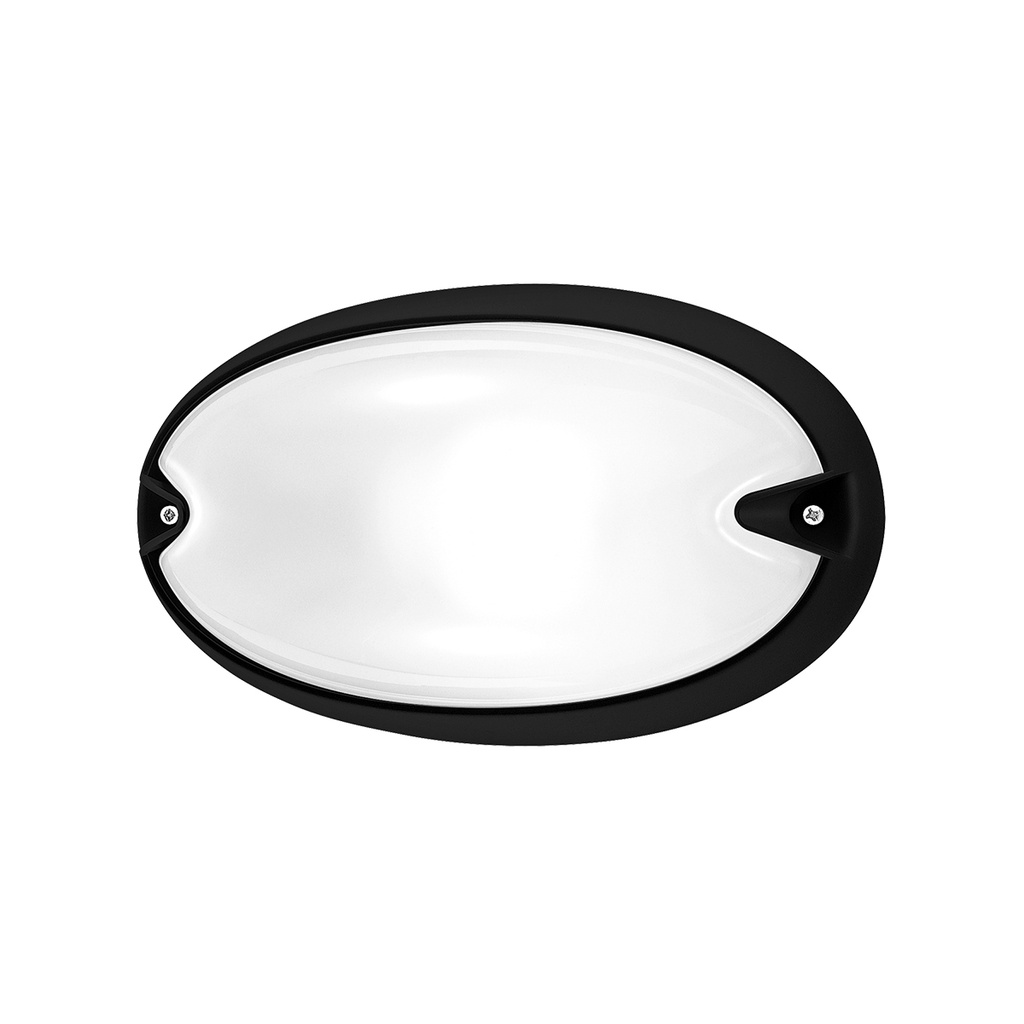 CHIP OVALE 25 LED 3000K ZWART 5W