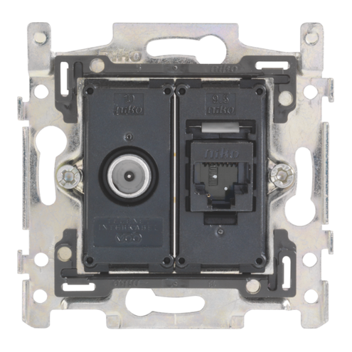 [NIK-170-65358] COAX + RJ45-AANSLUITING UTP CAT. 6A, 60X71, KLAUW