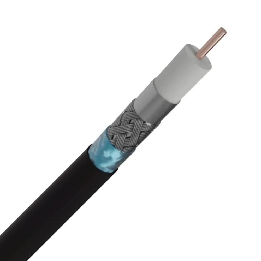 COAX Aftakkabel zwart 11 mm / meter