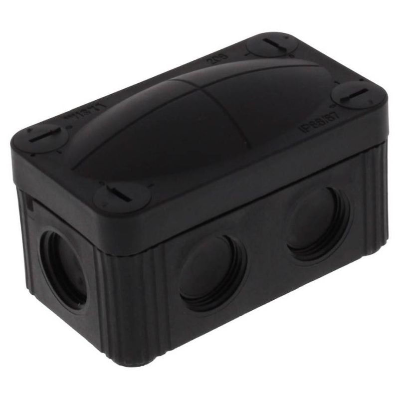 [VDE-10109571] COMBI 206 BK - Aansluitdoos 1,5mm² (RAL 9005)