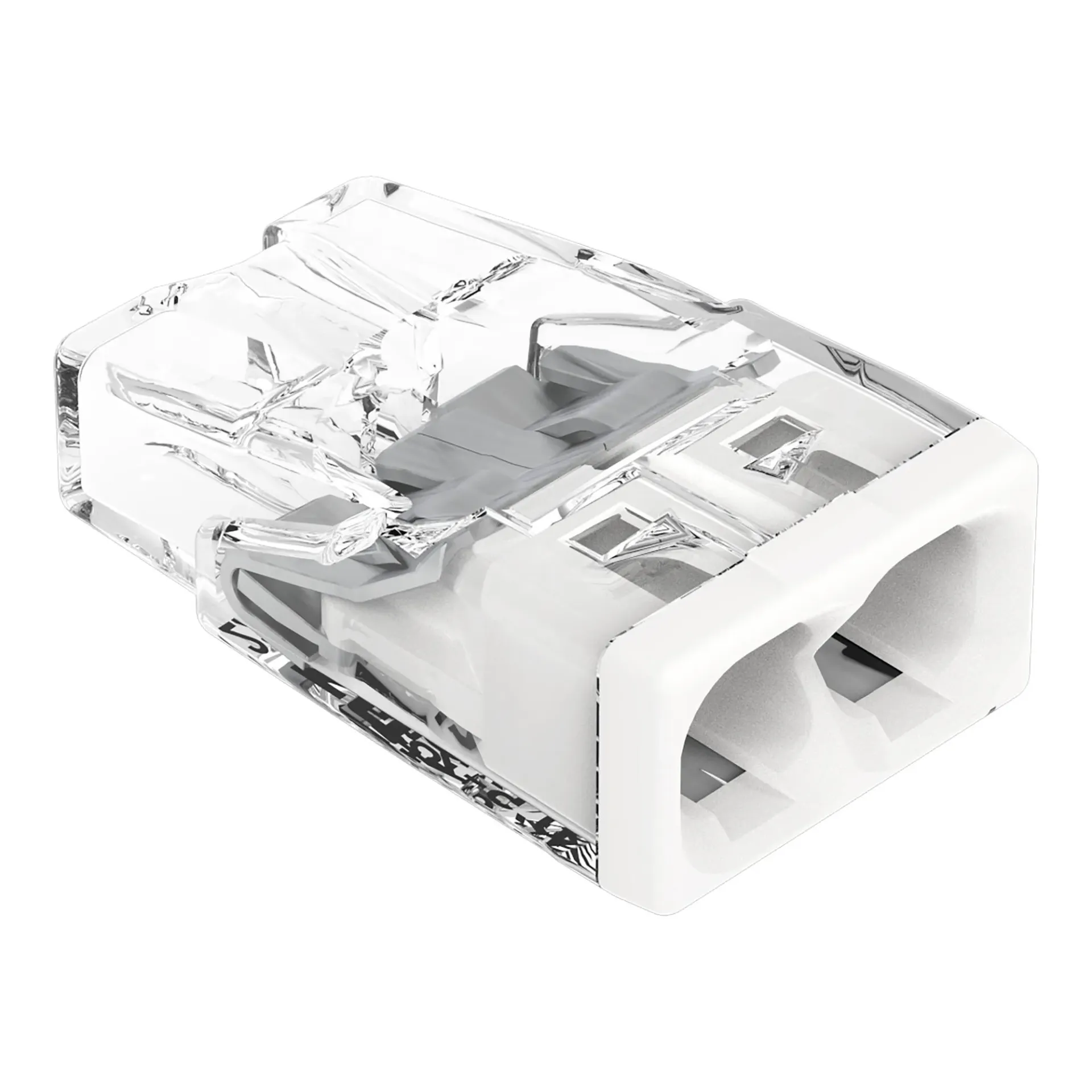 [WAG-2273-202] COMPACT-lasklem voor massieve geleiders, transparant
