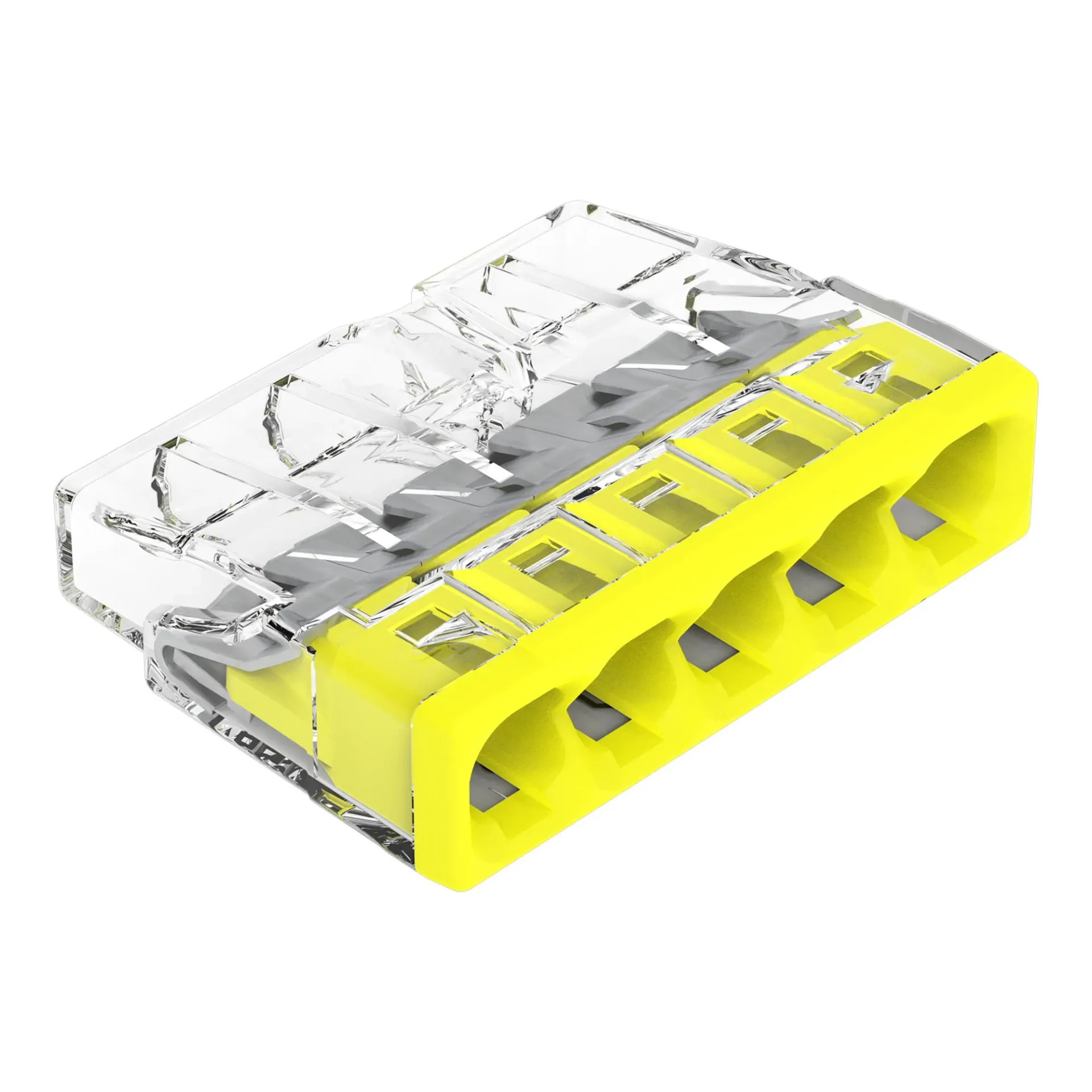 COMPACT-lasklem voor massieve geleiders, transparant