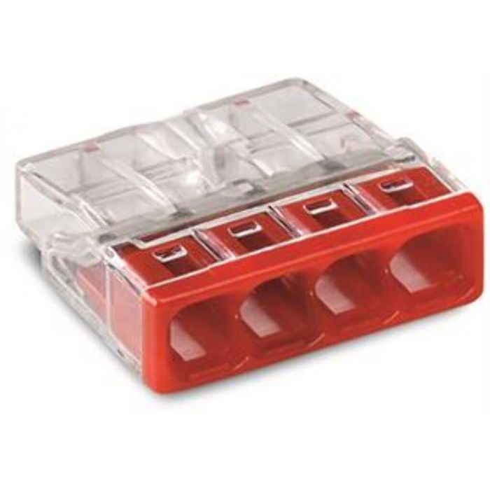 [WAG-2273-204] COMPACT-lasklem voor massieve geleiders, transparant