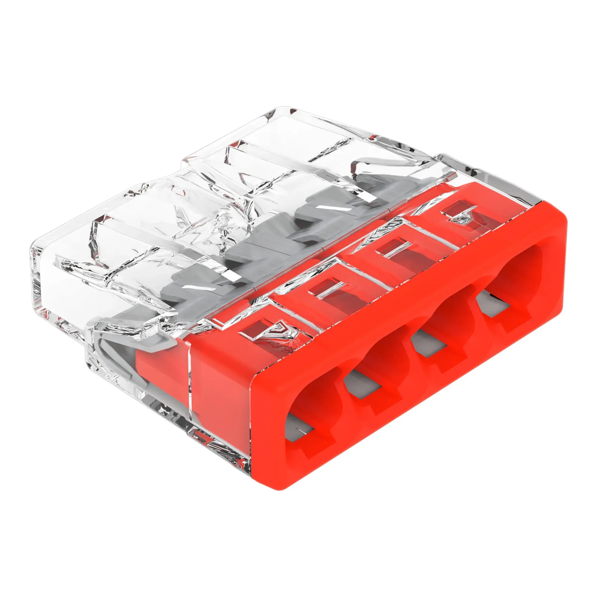 COMPACT-lasklem voor massieve geleiders, transparant