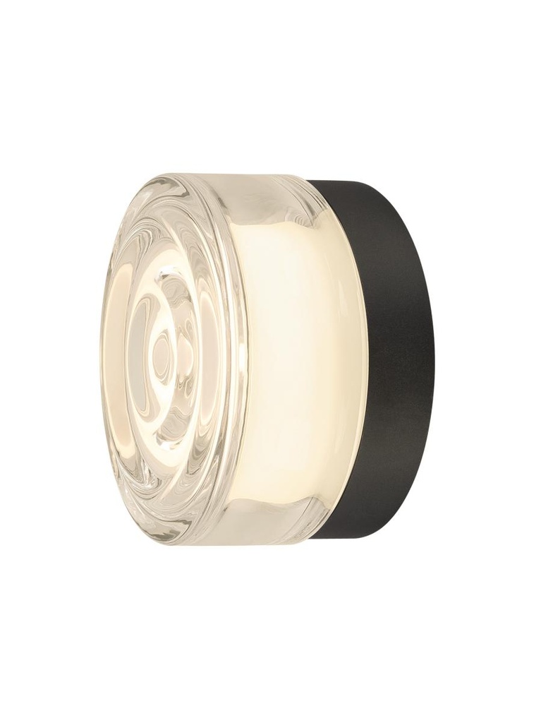 CYFT WAVE, wand- en plafondopbouwarmatuur, 2700/3000/4000K, 6,5W, PHASE, zwart