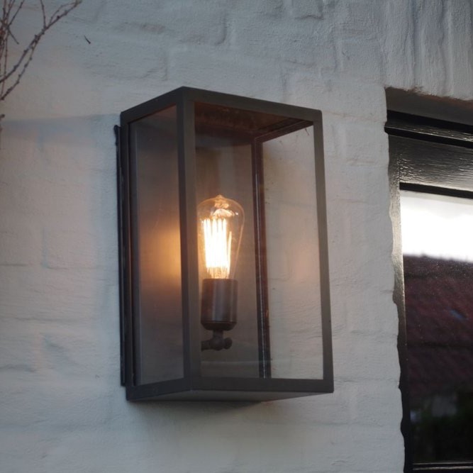 [NYC-CAGWLAR/E27/230V/BD] Cage wall large Brass Dark