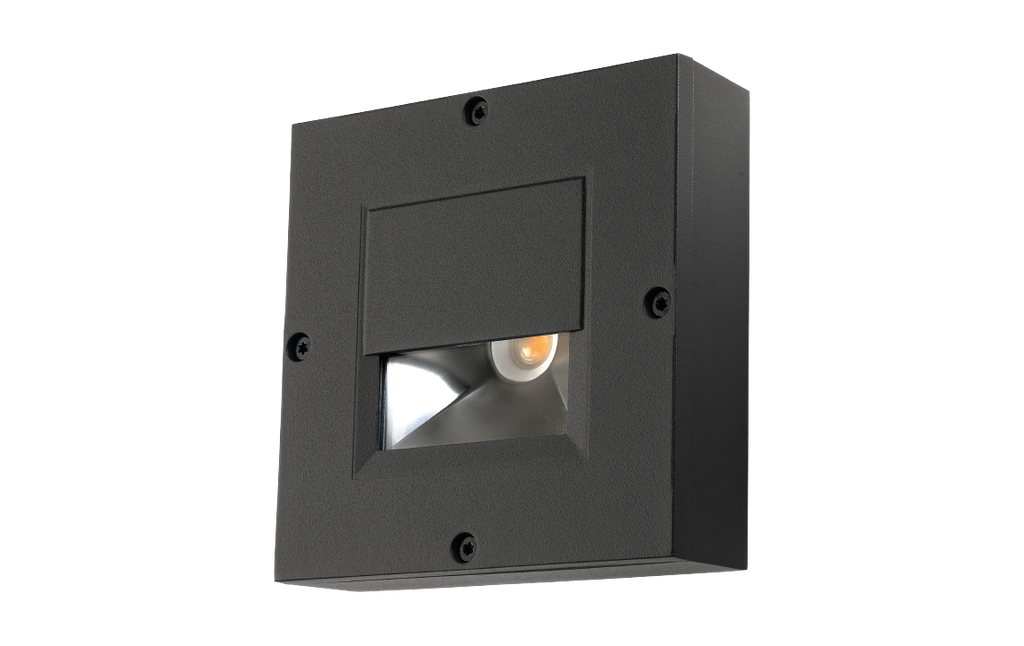 Callisto Wall Square zwart 3000K Fase afsnijding