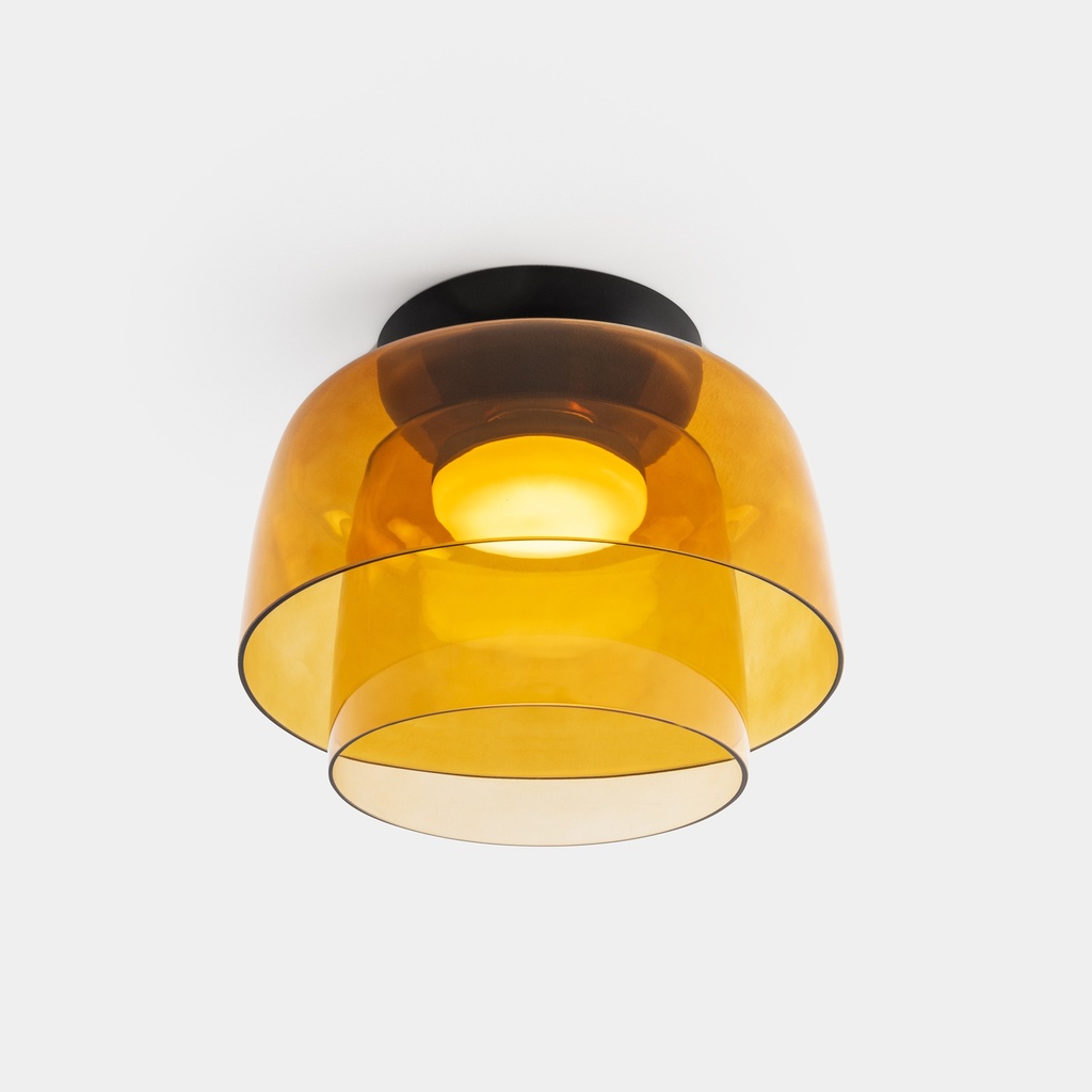 Ceiling fixture Levels Ceiling 2 Bodies Ø320mm + Ø220mm LED 28W SW 2700-3000-4000K PHASE CUT Black 2