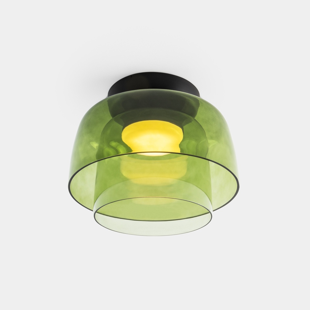 Ceiling fixture Levels Ceiling 2 Bodies Ø320mm + Ø220mm LED 28W SW 2700-3000-4000K PHASE CUT Black 2