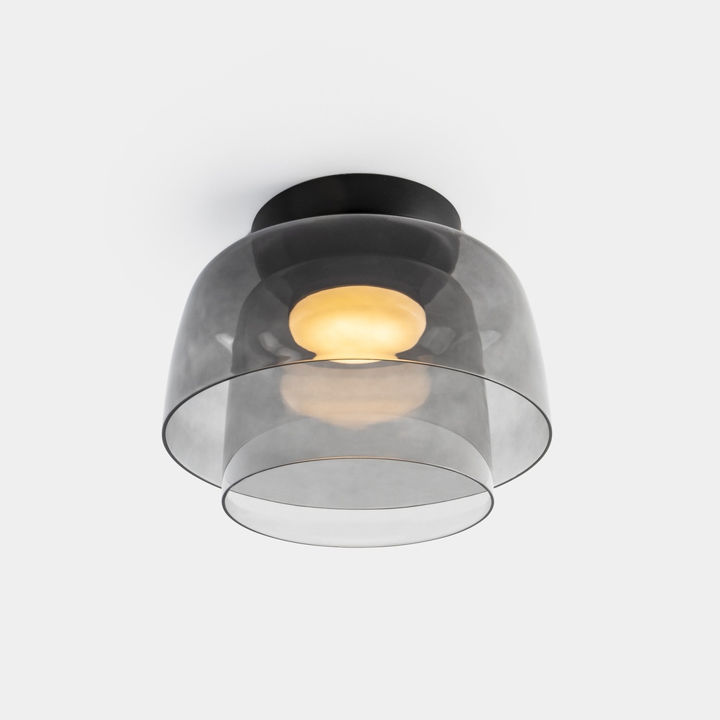 Ceiling fixture Levels Ceiling 2 Bodies Ø320mm + Ø220mm LED 28W SW 2700-3000-4000K PHASE CUT Black 2