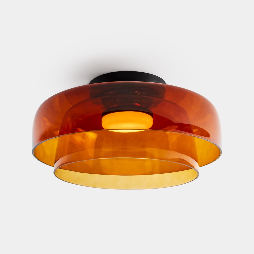 Ceiling fixture Levels Ceiling 2 Bodies Ø420mm + Ø320mm LED 28W SW 2700-3000-4000K PHASE CUT Black 2
