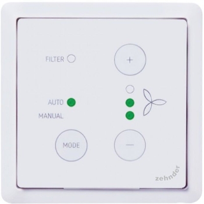 [ZHN-655010250] ComfoSwitch C67 - 5-Standenschakelaar ComfoNet - inbouw