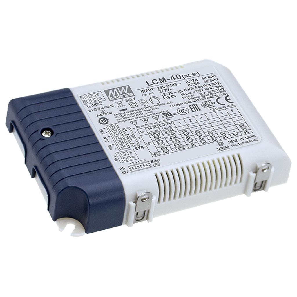 [LUM-LCM-40BLE] Constant current - AC/DC - IP20 - 40W - with built-in Casambi Bluetooth and push dimming function