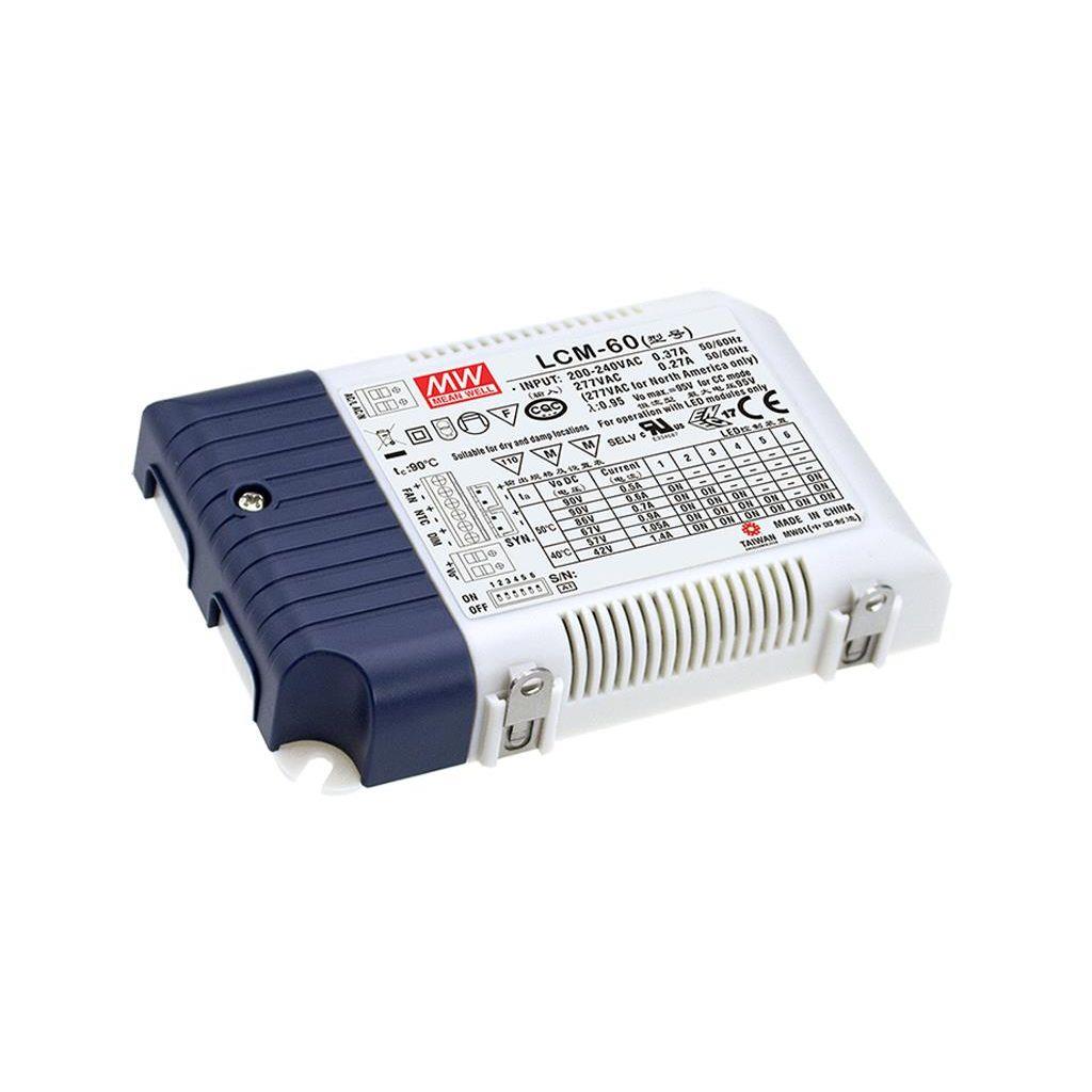 [LUM-LCM-60] Constant current - AC/DC - IP20 - 60W - with built-in 3 in 1 dimming function - 0-10VDC, PWM signal, or resistance