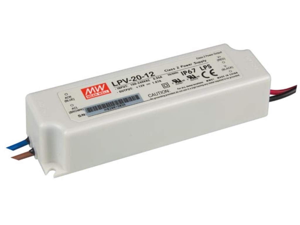 Constant voltage - AC/DC - 12V - 20W - IP67