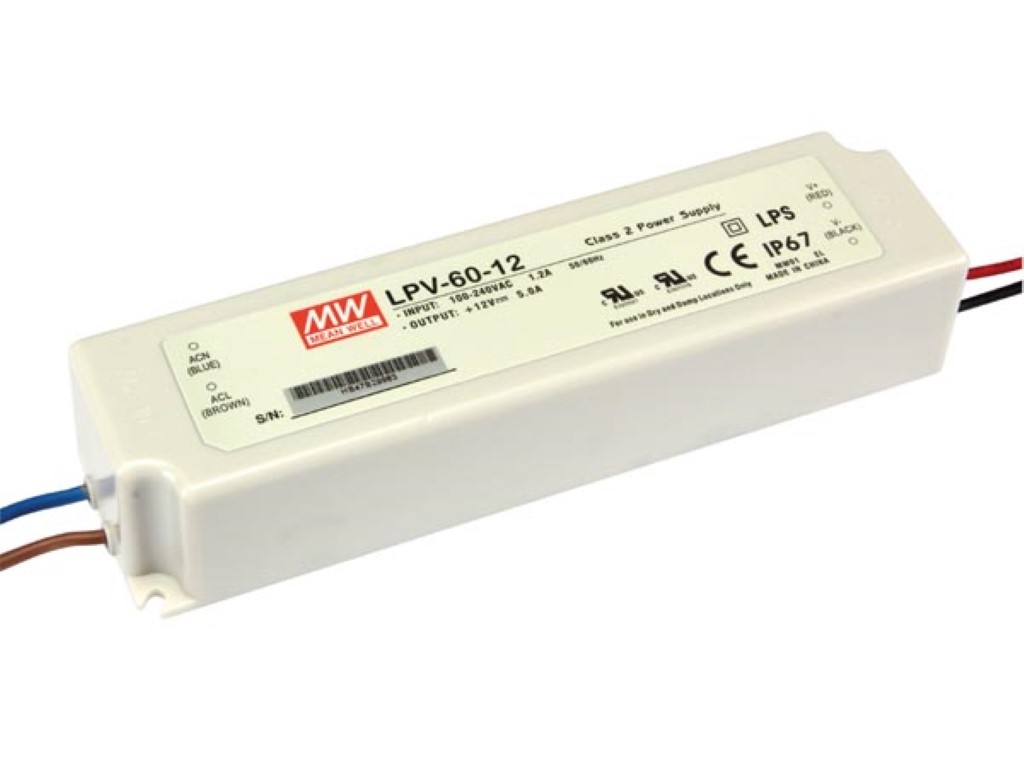 [LUM-LPV-60-12] Constant voltage - AC/DC - 12V - 60W - IP67