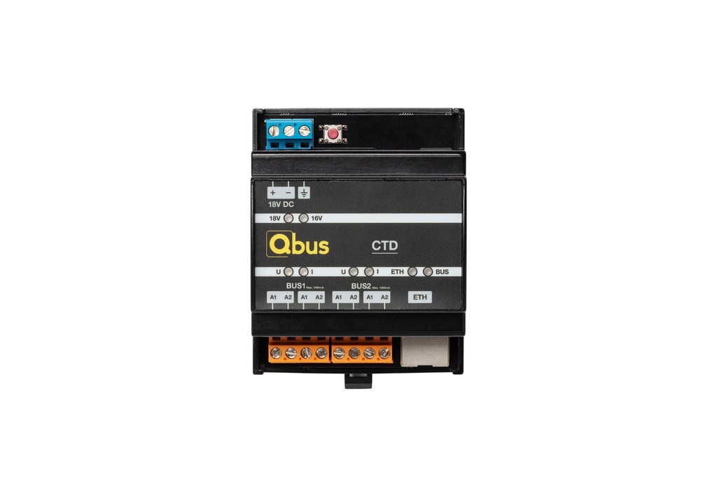 [QBU-CTD40] Controller voor 40 Qbus-modules (uitbreidbaar). incl. voeding en Qbus Cloud bediening.