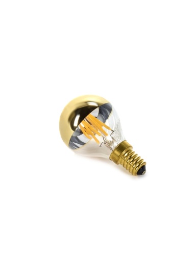 [SER-B6719002] DECO LED BULB E14 DIMMABLE MIRROR GOLD