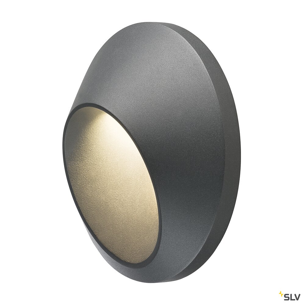 DELO, outdoor wandarmatuur, LED, 3000K, IP55, antraciet, 4,7W