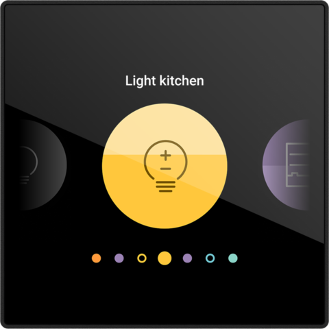 [NIK-550-18000] DIGITAL BLACK, BEDIENINGSSCHERM NIKO HOME CONTROL, 24V, KLAUW