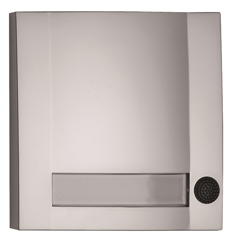 [VDE-51113] DOMOLUX SIM/SW 2151 Opbouw bel met naamplaatje, max. 12V AC/DC (1,5A), mat zilv