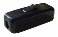 [HUP-106] DOORGANG SCHAKELAAR ZWART 2Amp 250v