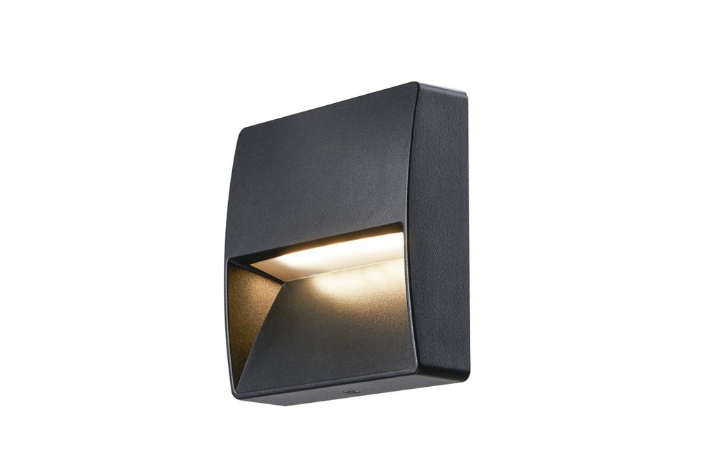 DOWNUNDER OUT, square WL, outdoor LED wandopbouwarmatuur, antraciet, 3000K