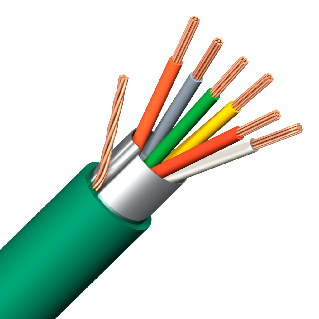 DRAAD ALARM LSOH 6X0.22 + 2X0.75 / meter