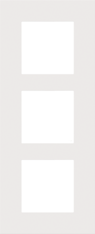 DRIEVOUDIGE AFDEKPLAAT MET 60MM CENTERAFSTAND, VERTICAAL